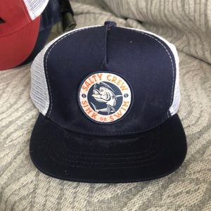 Salty crew hat used